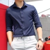 Áo sơ mi nam dài tay cao cấp Trendyman, lụa mềm mịn không nhăn không xù, thấm hút mồ hôi – 130k 3