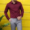 Áo sơ mi nam dài tay cao cấp Trendyman, lụa mềm mịn không nhăn không xù, thấm hút mồ hôi – 130k 4