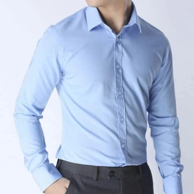 Áo sơ mi nam dài tay cao cấp Trendyman, lụa mềm mịn không nhăn không xù, thấm hút mồ hôi – 130k