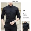 Áo sơ mi nam dài tay cổ bẻ ôm cotton lụa chống nhăn xù - FREESHIP 50K - 99k 6