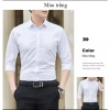 Áo sơ mi nam dài tay cổ bẻ ôm cotton lụa chống nhăn xù - FREESHIP 50K - 99k 7