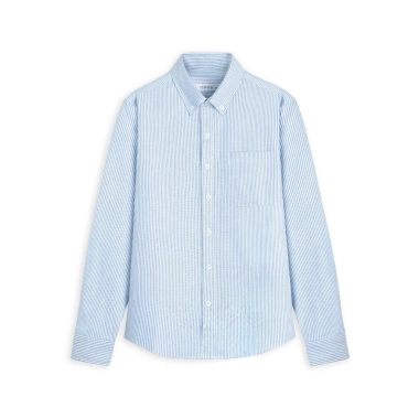 Áo sơ mi nam dài tay kẻ sọc nhí Oxford cao cấp LADOS-18.126 Hàn Quốc, có túi, đa màu, chỉ 181.000đ
