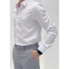 Áo sơ mi nam dài tay không nhăn trắng, body Hàn Quốc, cotton lụa mát, giảm giá 99k