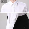 Áo sơ mi nam dài tay không nhăn trắng, body Hàn Quốc, cotton lụa mát, giảm giá 99k 7