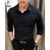 Áo sơ mi nam dài tay kiểu Hàn Quốc công sở màu đen F8.888 - 119k, lịch lãm 4