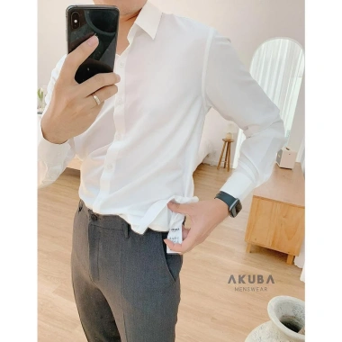Áo sơ mi nam dài tay kiểu Hàn Quốc công sở màu đen F8.888 - 119k, lịch lãm