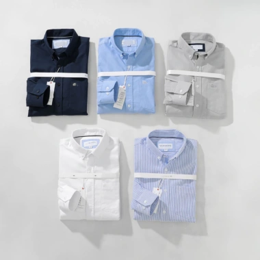 Áo Sơ Mi Nam Dài Tay LCST Oxford Slim-fit Thấm Hút Mồ Hôi - Giá chỉ 357.000đ 7