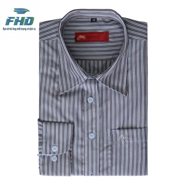 Áo sơ mi nam dài tay vải kẻ, kiểu đóng hộp, mềm mát thấm hút mồ hôi - FHDA005_3 135k