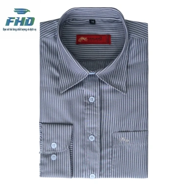 Áo sơ mi nam dài tay vải kẻ, kiểu đóng hộp, mềm mát thấm hút mồ hôi - FHDA005_3 135k