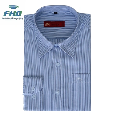 Áo sơ mi nam dài tay vải kẻ, kiểu đóng hộp, mềm mát thấm hút mồ hôi - FHDA005_3 135k