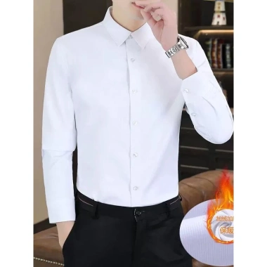 Áo sơ mi nam dài tay vải lụa, phom vừa người, tôn dáng, giá ưu đãi 120.000₫