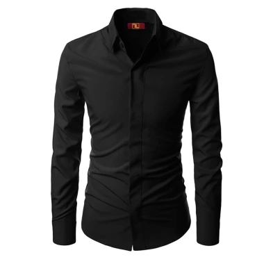 Áo sơ mi nam dấu cúc lụa mềm mịn, form trẻ đẹp tôn dáng Giá 95.000₫