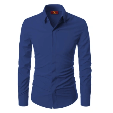 Áo sơ mi nam dấu cúc lụa mềm mịn, form trẻ đẹp tôn dáng Giá 95.000₫