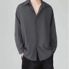 Áo sơ mi nam đen trơn tay dài, size M-8XL, thời trang lịch lãm, giảm còn 211.330₫ 3