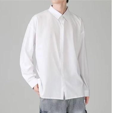 Áo sơ mi nam đen trơn tay dài, size M-8XL, thời trang lịch lãm, giảm còn 211.330₫ 4