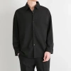 Áo sơ mi nam đen trơn tay dài, size M-8XL, thời trang lịch lãm, giảm còn 211.330₫ 6