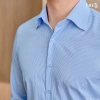 Áo sơ mi nam formal cotton chuẩn The D, size M‑XL, màu xanh, giá 499.000₫