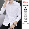 Áo sơ mi nam Hàn Quốc FAJA dáng ôm tay dài cổ bẻ lụa nến bền đẹp giảm giá 220k 2