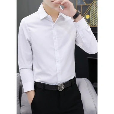 Áo sơ mi nam Hàn Quốc FAJA dáng ôm tay dài cổ bẻ lụa nến bền đẹp giảm giá 220k 4 Áo sơ mi nam Hàn Quốc FAJA dáng ôm tay dài cổ bẻ lụa nến bền đẹp giảm giá 220k 4