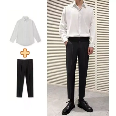 Áo sơ mi nam Hàn Quốc FAJA dáng ôm tay dài cổ bẻ lụa nến bền đẹp giảm giá 220k