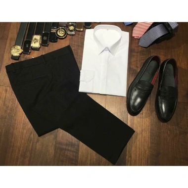 Áo sơ mi nam Hàn Quốc slimfit cotton lụa không nhăn không xù tay dài - Giá 159.200₫
