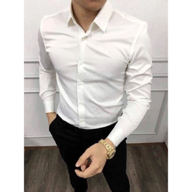 Áo sơ mi nam Hori dài tay cổ bẻ dáng ôm Hàn Quốc vải lụa thái chống nhăn 112.000₫