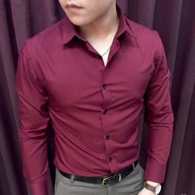 Áo sơ mi nam Hori dài tay cổ bẻ dáng ôm Hàn Quốc vải lụa thái chống nhăn 112.000₫