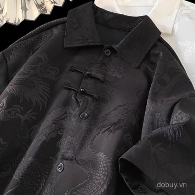 Áo Sơ Mi Nam Jacquard Họa Tiết Rồng - Phong Cách Trung Quốc, Nút Vòng, Giá Ưu Đãi 528.794₫ 3 Áo Sơ Mi Nam Jacquard Họa Tiết Rồng - Phong Cách Trung Quốc, Nút Vòng, Giá Ưu Đãi 528.794₫ 3