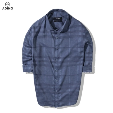 Áo sơ mi nam kẻ sọc ADINO vải sợi tre Bamboo mềm mịn, thoáng mát, slimfit công sở trẻ trung 5