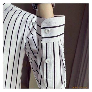 Áo sơ mi nam kẻ sọc dài tay lụa cao cấp, bền đẹp, đa màu, 195k - iMan Store