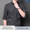 Áo sơ mi nam kẻ sọc dài tay lụa cao cấp, bền đẹp, đa màu, 195k - iMan Store 8