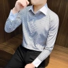 Áo sơ mi nam kẻ sọc phối cổ măng séc tay trắng menwear vải chống nhăn SMD38 - 224k giá ưu đãi