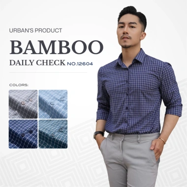 Áo sơ mi nam kẻ sọc URBAN vải bamboo cao cấp, mềm mịn, nhanh khô, ít nhăn - Giá chỉ 332.000đ