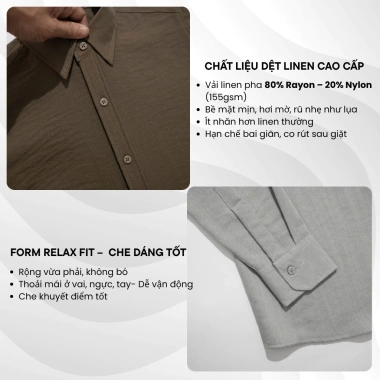 Áo sơ mi nam LADOS-8.176, vải rayon mềm mát, thấm hút mồ hôi, form regular sang trọng – 208.000₫ 3