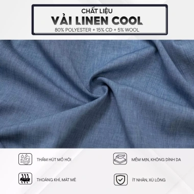 Áo Sơ Mi Nam LADOS-8.180 Linen Cao Cấp Lạnh Thoáng Mát Chống Nhăn Form Regular Giá 181.000₫ 3