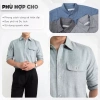 Áo Sơ Mi Nam LADOS-8.180 Linen Cao Cấp Lạnh Thoáng Mát Chống Nhăn Form Regular Giá 181.000₫ 6