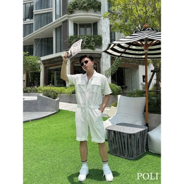 Áo sơ mi nam liền quần POLI MAN trắng - Thời trang công sở, chất liệu thoáng mát, giá 475.000 VND 3