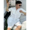 Áo sơ mi nam liền quần POLI MAN trắng - Thời trang công sở, chất liệu thoáng mát, giá 475.000 VND 9