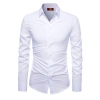Áo sơ mi nam lụa trơn giấu cúc, form đẹp vừa ôm, rộng công sở, giá 120.000 VND 6