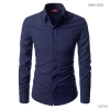 Áo sơ mi nam lụa trơn giấu cúc, form đẹp vừa ôm, rộng công sở, giá 120.000 VND 8