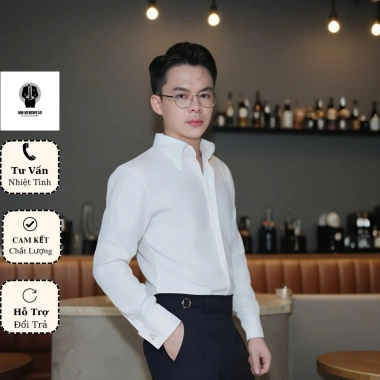 Áo Sơ Mi Nam Mango Cao Cấp Tay Dài Cổ Button‑Down Cufflinks Form Ôm Body Lịch Lãm - 250k MINWEARCO 4 Áo Sơ Mi Nam Mango Cao Cấp Tay Dài Cổ Button‑Down Cufflinks Form Ôm Body Lịch Lãm - 250k MINWEARCO 4
