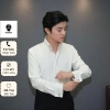 Áo Sơ Mi Nam Mango Cao Cấp Tay Dài Cổ Button‑Down Cufflinks Form Ôm Body Lịch Lãm - 250k MINWEARCO 9