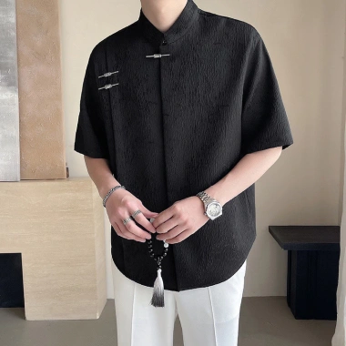 Áo sơ mi nam mùa hè 2.024 phong cách Trung Hoa Jacquard, giá 310.267₫ 3