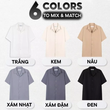 Áo sơ mi nam ngắn tay cổ vest cao cấp không nhăn LADOS-8.109 - Thời trang, dễ phối, giá 144.000 VND