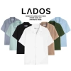 Áo sơ mi nam ngắn tay cổ vest cao cấp Lados 18.085 – form chuẩn, thoải mái, giảm 23% còn 162k