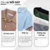 Áo sơ mi nam ngắn tay cổ vest cao cấp Lados 18.085 – form chuẩn, thoải mái, giảm 23% còn 162k 4