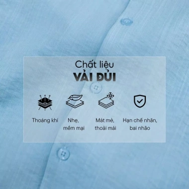 Áo sơ mi nam ngắn tay cổ vest cao cấp Lados 18.085 – form chuẩn, thoải mái, giảm 23% còn 162k 5
