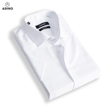 Áo sơ mi nam ngắn tay đen kẻ sọc caro ADINO vải sợi tre Bamboo mềm mát slimfit CT93 8