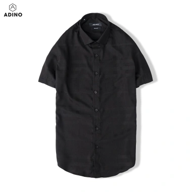 Áo sơ mi nam ngắn tay kẻ ghi xám ADINO vải sợi tre Bamboo công sở trẻ trung 369k 10 Áo sơ mi nam ngắn tay kẻ ghi xám ADINO vải sợi tre Bamboo công sở trẻ trung 369k 10