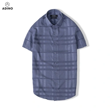 Áo sơ mi nam ngắn tay kẻ ghi xám ADINO vải sợi tre Bamboo công sở trẻ trung 369k 12 Áo sơ mi nam ngắn tay kẻ ghi xám ADINO vải sợi tre Bamboo công sở trẻ trung 369k 12